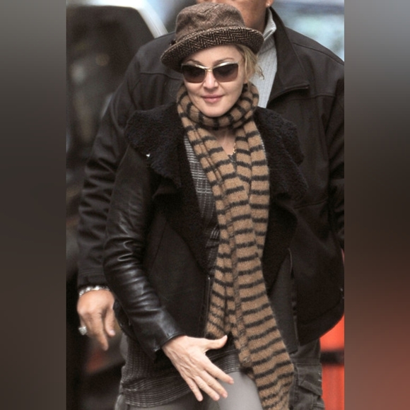 ALL SAINTS Nene Shearling Black Leather Jacket UK 8, 4, Celeb, Rare Coat biker - Picture 2 of 4